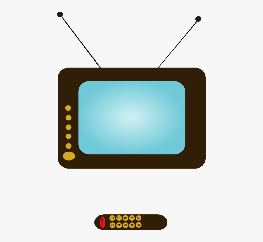 Television Set Television Channel Download Clipart - Tv And Remote Clipart, Transparent Clipart