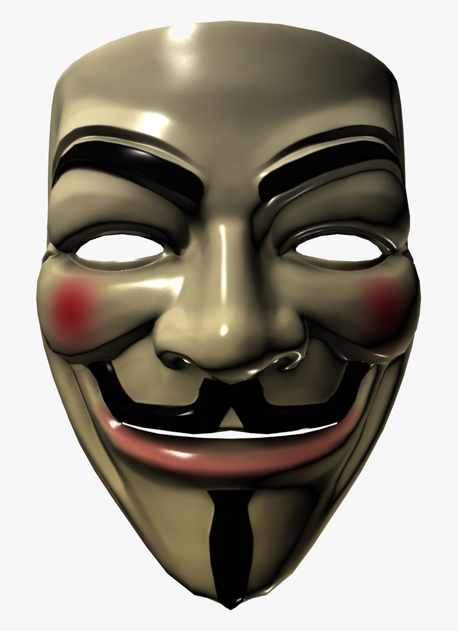 Anonymous Mask Png - V For Vendetta Maskesi Png, Transparent Clipart