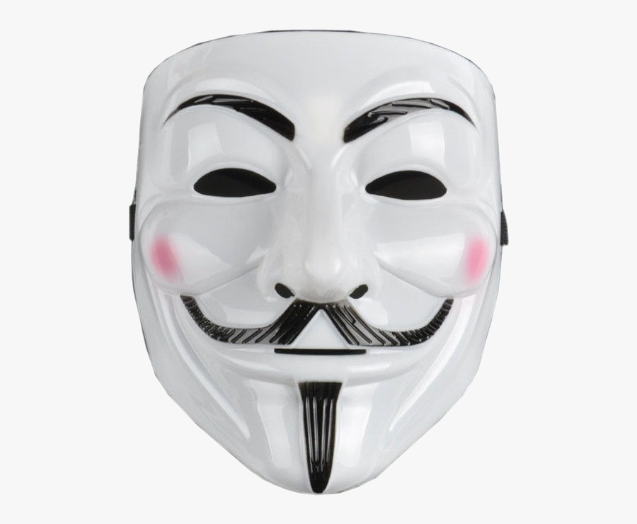 Guy Fawkes Mask Anonymous 15-m Movement Gunpowder Plot - V For Vendetta Mask Transparent, Transparent Clipart
