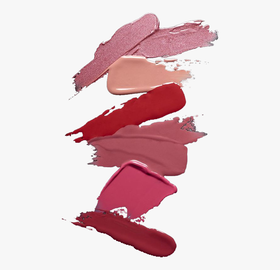 Red Cosmetics Color Test - Transparent Background Lipstick Lipstick Smear Png, Transparent Clipart