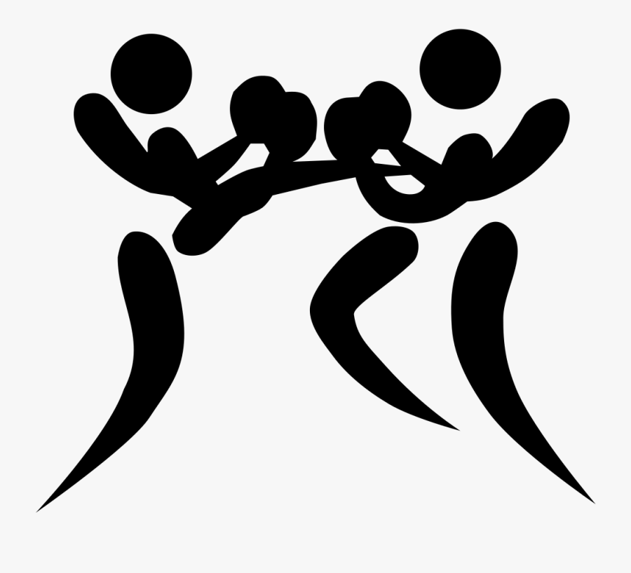 Pictogram Kickboxing, Transparent Clipart