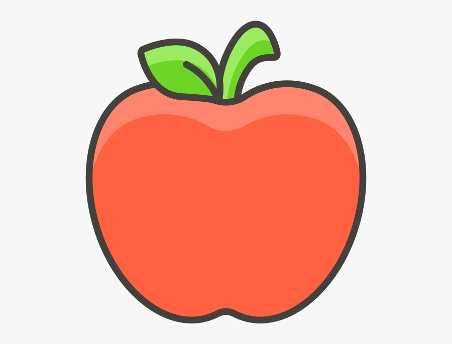 Red Apple Emoji Icon - แอ ป เปิ้ ล การ์ตูน Png, Transparent Clipart