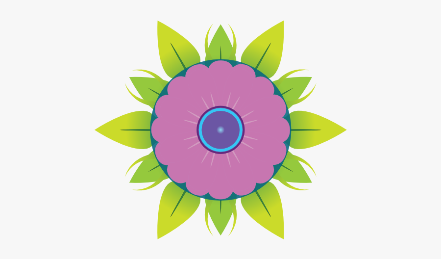 Abstract Flower 5 555px - Portable Network Graphics, Transparent Clipart