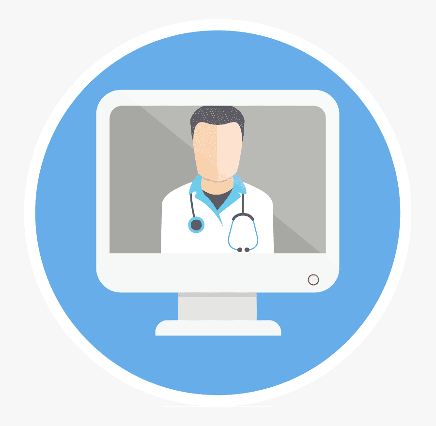 Doctor Online Icon Png, Transparent Clipart