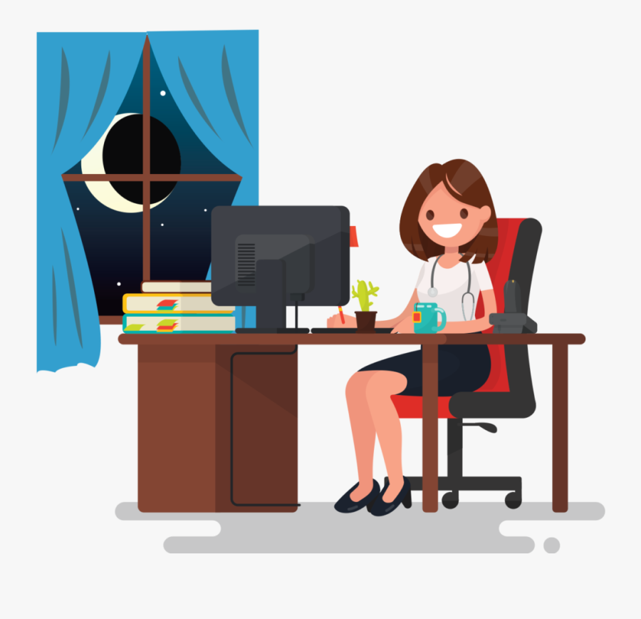 Trabajo De Oficina Mujer, Transparent Clipart
