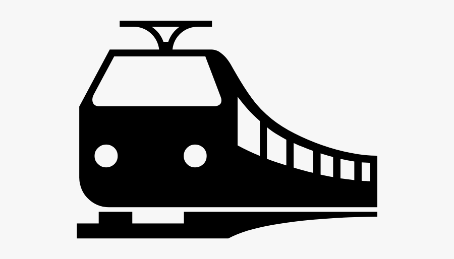 Rail Transport Train Station Maglev Computer Icons - Transparent Background Train Clipart, Transparent Clipart