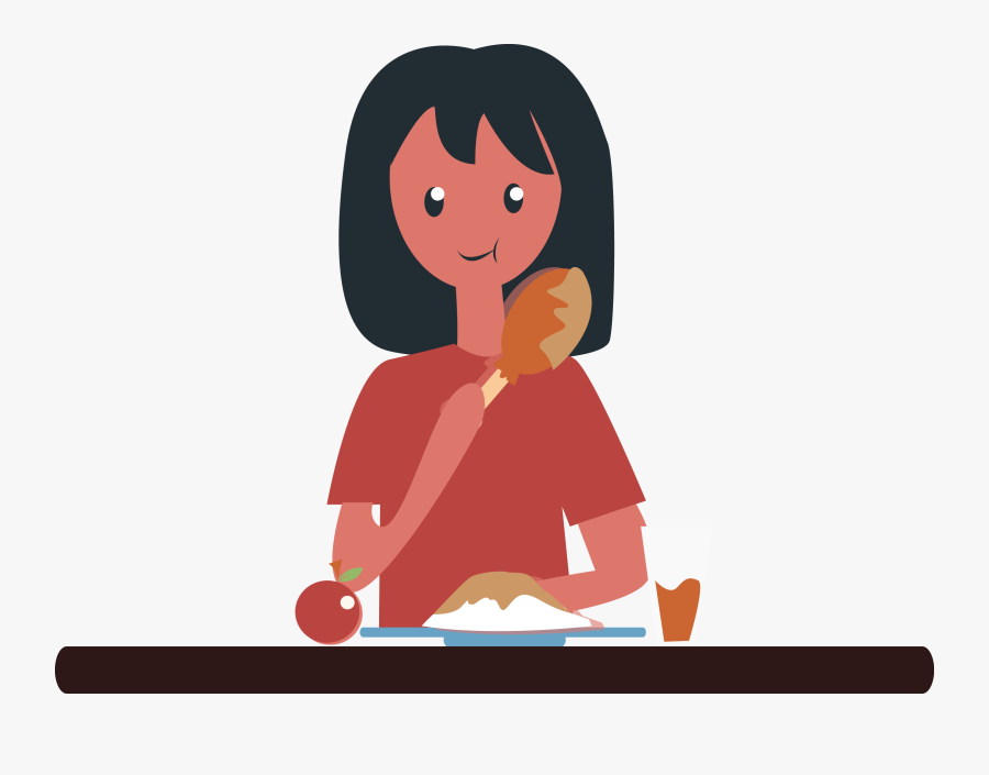 Transparent Eating Disorder Clipart - Sitting, Transparent Clipart