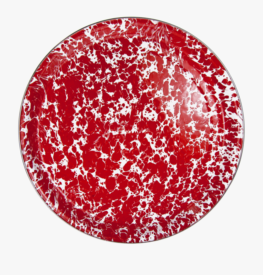 Rd21 Red Swirl Medium Serving Tray - Circle, Transparent Clipart