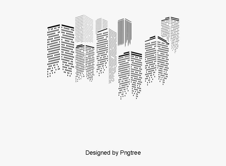 Dotted Building Png, Transparent Clipart