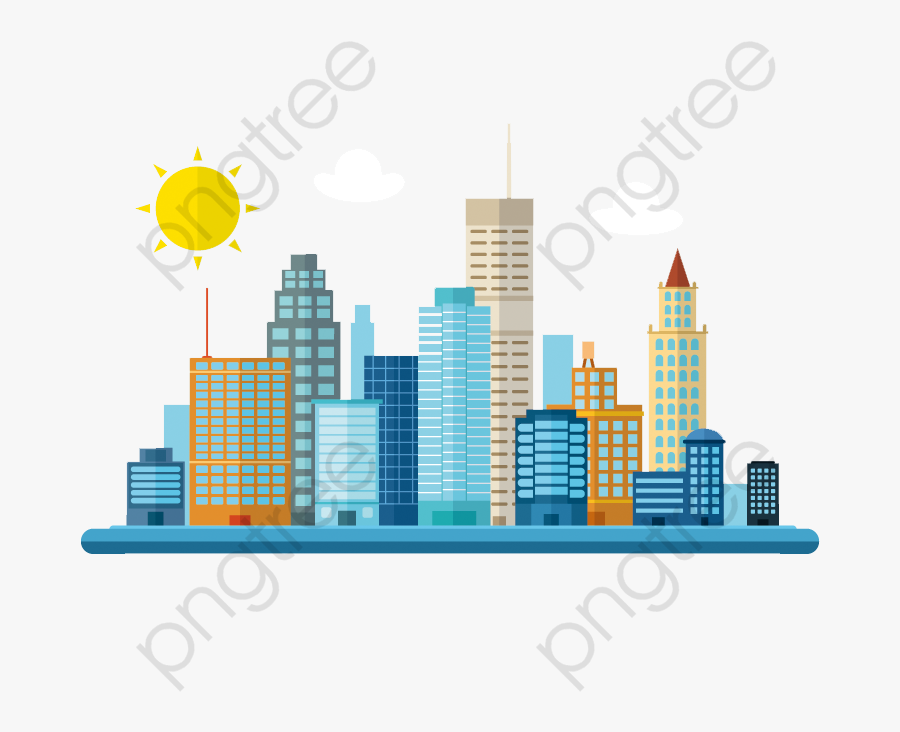 Flat Building Commercial Use - Building Png Clipart, Transparent Clipart