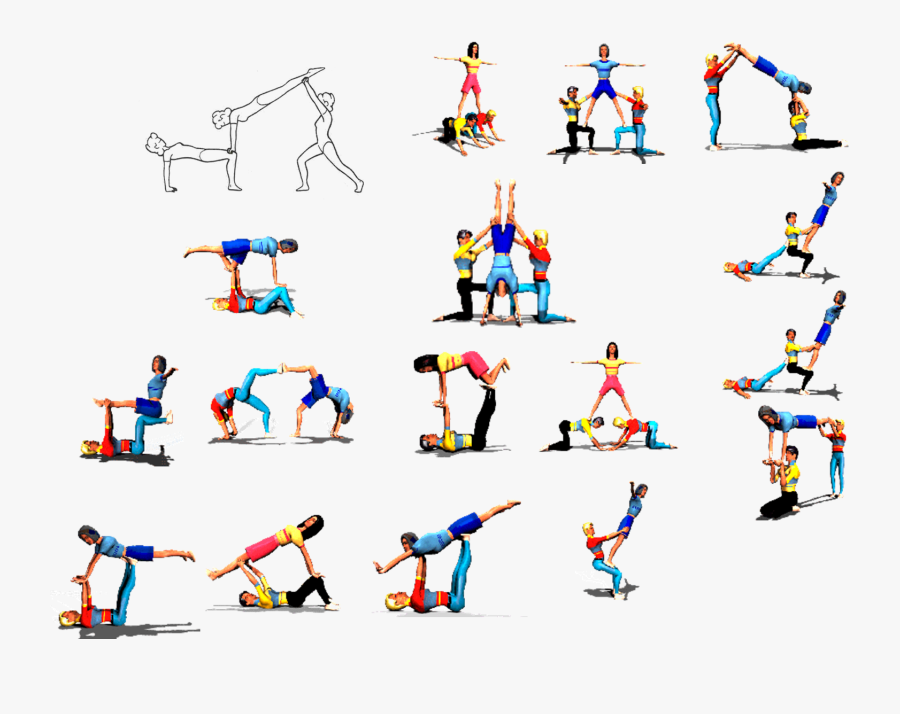 Acrosport Figures ~ My Pe Teacher Is Nuts - Acrosport Para Niños, Transparent Clipart