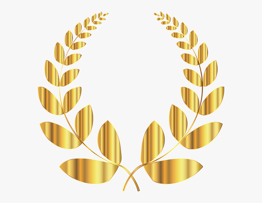 Laurel, Wreath, Conquest, Triumph, Victory, Win, Golden - Transparent Transparent Background Laurel Leaves, Transparent Clipart