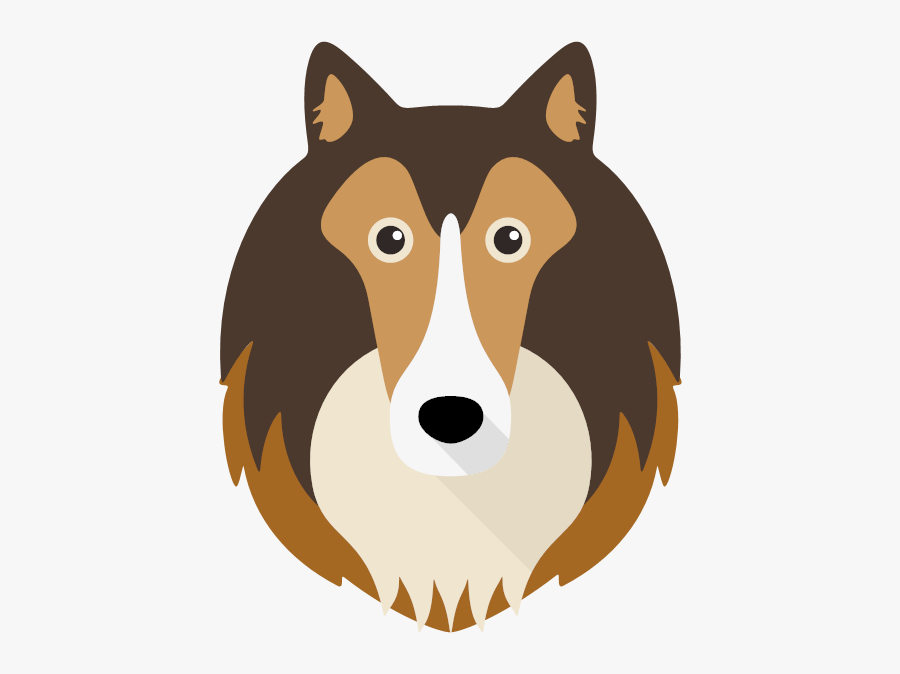 Shetland Sheepdog Clipart Sheep Dog - Cartoon Sheltie Head, Transparent Clipart