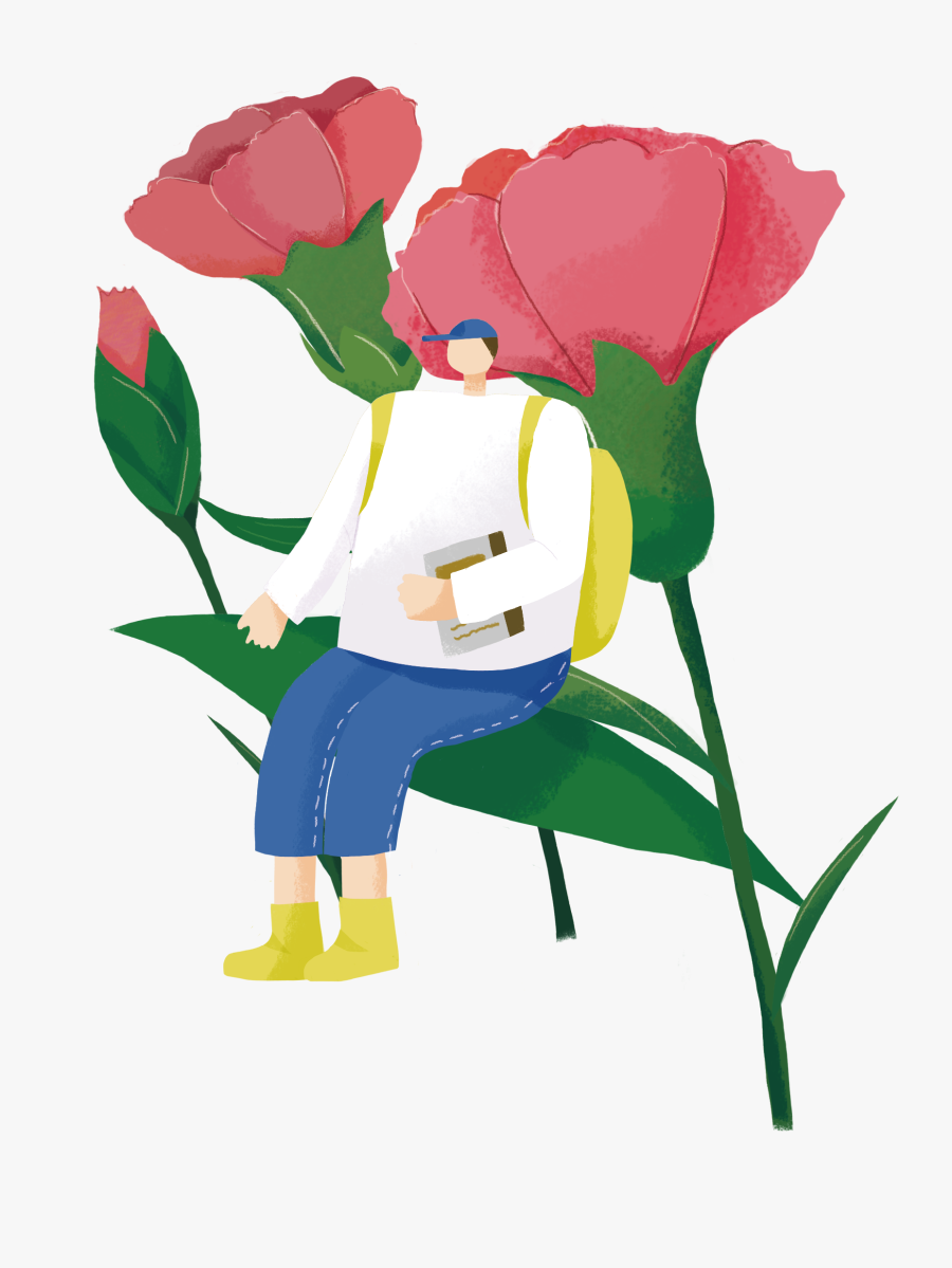 Hand Drawn Cartoon Flower Decoration Vector - Clip Art, Transparent Clipart