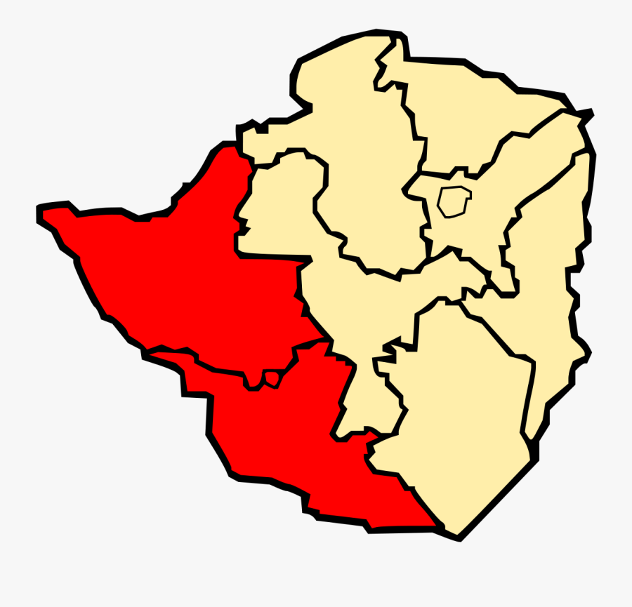 1200px-matabeleland - Svg - Irrigation Schemes In Zimbabwe, Transparent Clipart