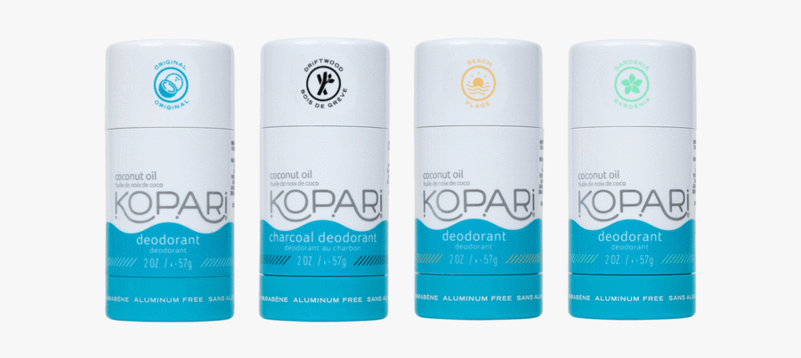 Deo Combo 4-pack - Kopari Coco Deodorant Gardenia, Transparent Clipart