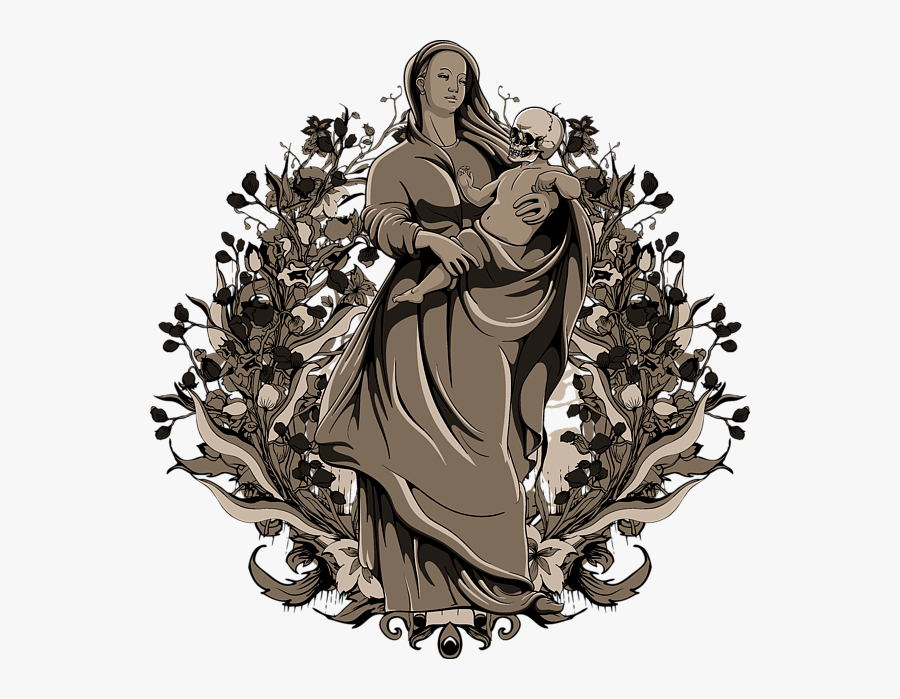 Virgin Mary Vector, Transparent Clipart