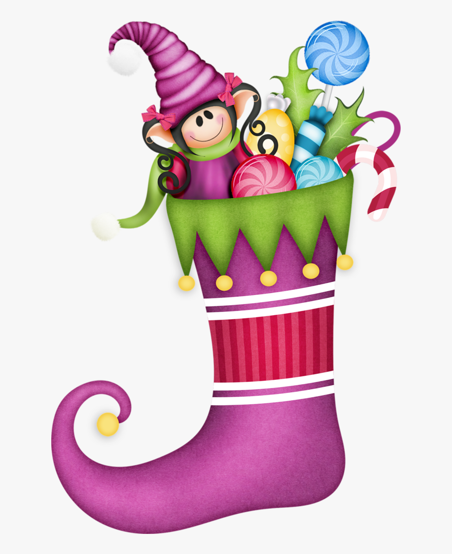 Christmas Stocking Clip Art, Transparent Clipart
