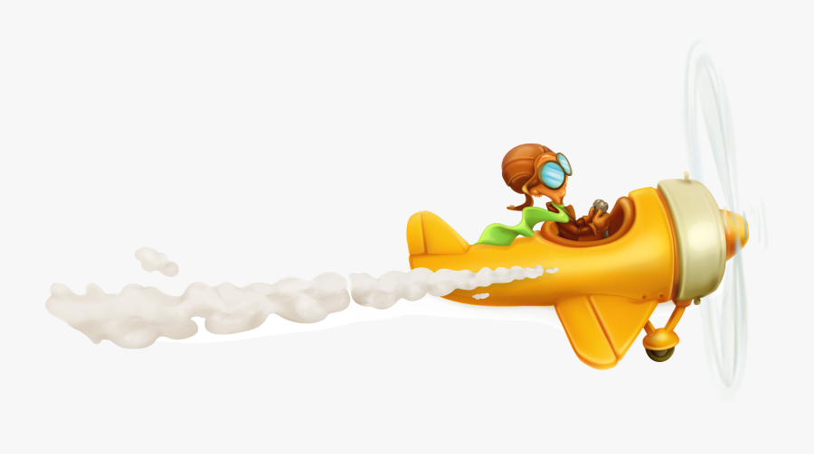 Cute 0506147919 Creative Vector Airplane Pilots Cartoon - ภาพ การ์ตูน เครื่องบิน, Transparent Clipart