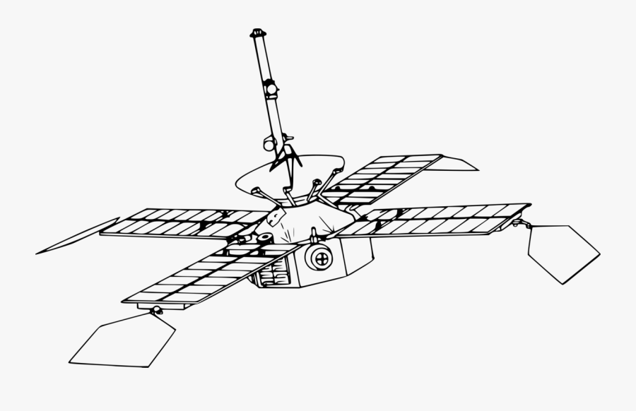 Line Art,angle,area - Deep Space Probe Clip Art, Transparent Clipart