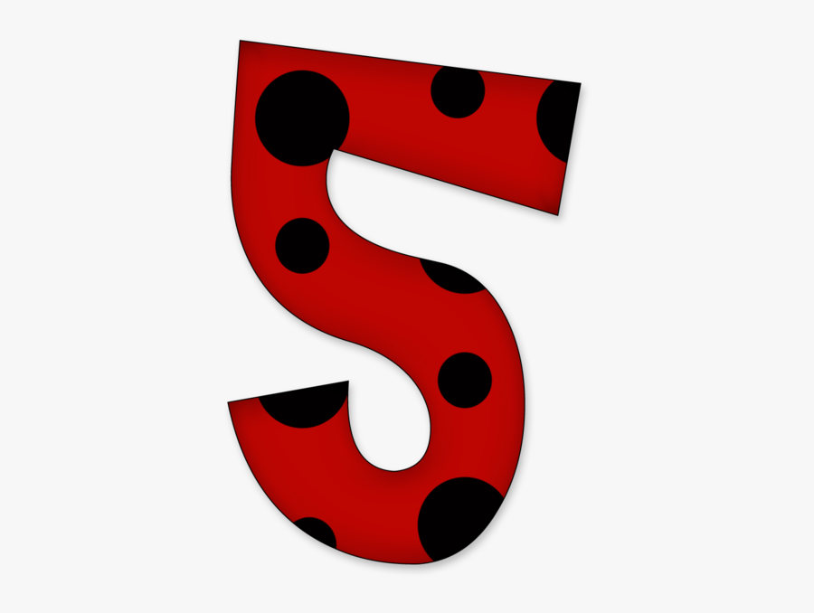 Miraculous Ladybug Number Clipart, Transparent Clipart
