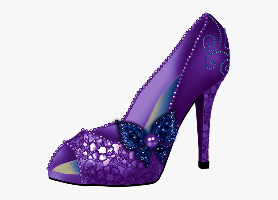 Purple High Heels Png, Transparent Clipart