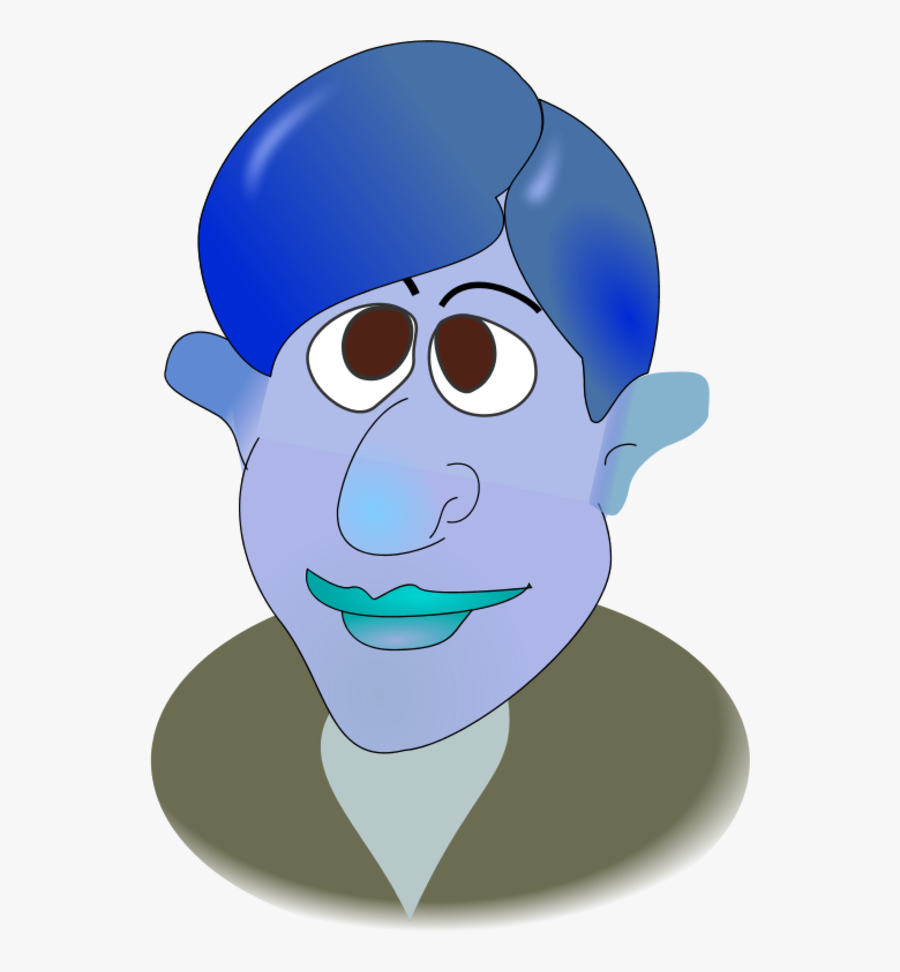 Cartoon Man Portre - Drawing, Transparent Clipart