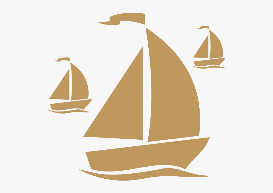 Great Barrier Reef Flotillas - Silhouette Sailboat Clipart, Transparent Clipart