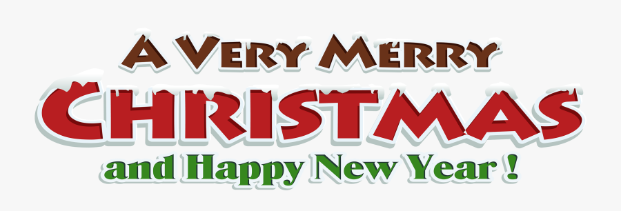 Merry Christmas And Happy New Year Png, Transparent Clipart