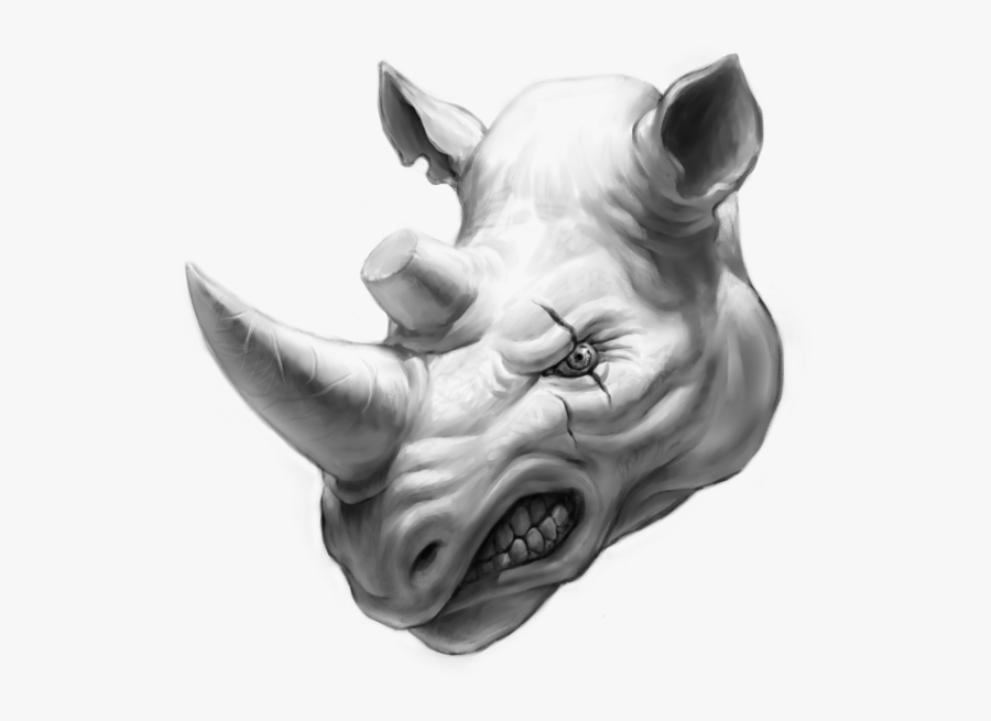 Transparent Rhinoceros Png, Transparent Clipart