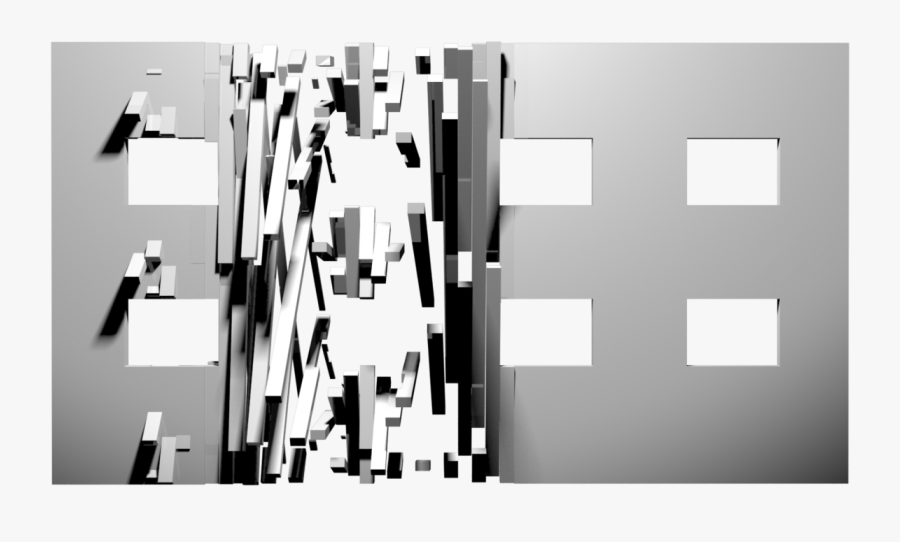 Video Mapping Building Projection - Monochrome, Transparent Clipart