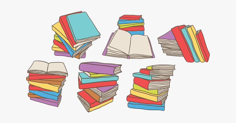 Book Stack Euclidean Vector Clip Art - Hand Drawn Vector Icon Books Stack Box, Transparent Clipart