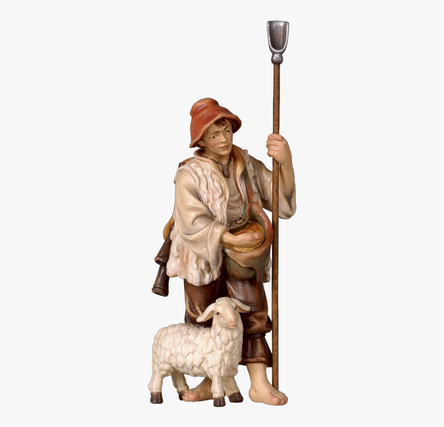 Clip Art Shepherd And Sheep - Krippenfiguren Schäfer, Transparent Clipart