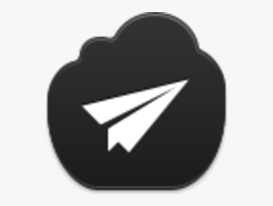 Airplane Paper Cloud Logo, Transparent Clipart