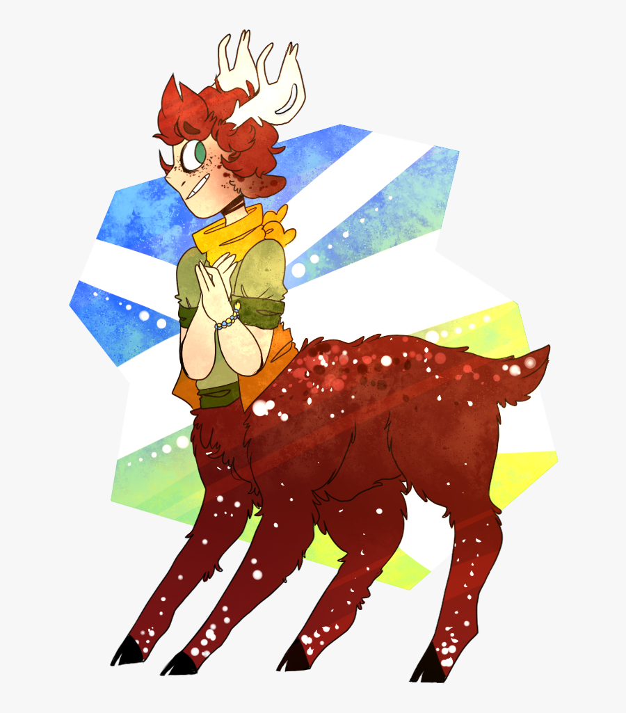 “someone Requested A Deer David, And I Was Happy To - Cartoon, Transparent Clipart