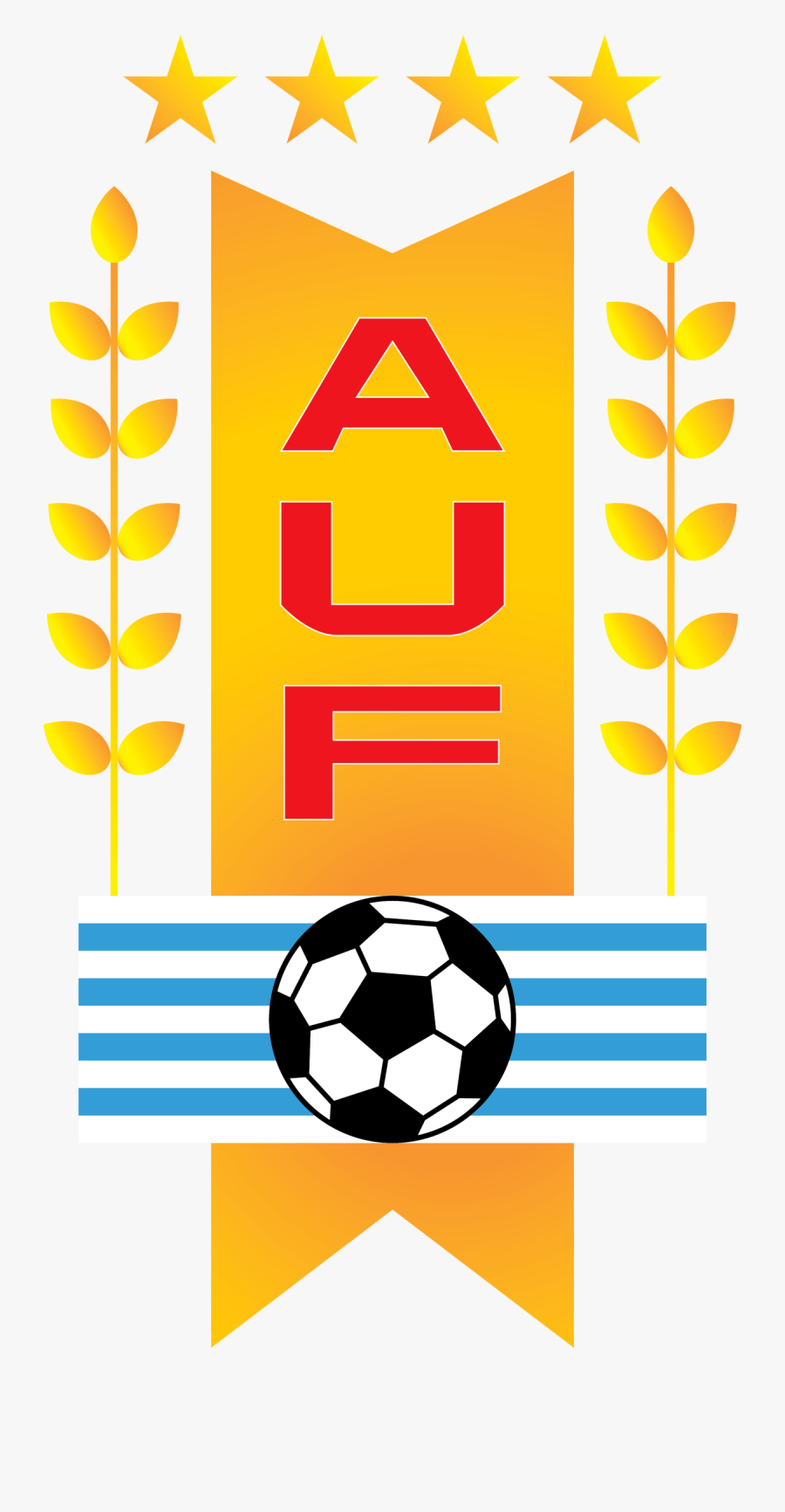 Uruguayan Football Association & Uruguay National Team - Uruguay Football Team Logo Png, Transparent Clipart