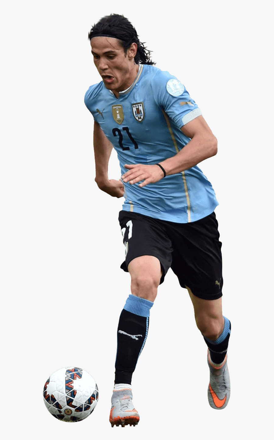 Edinson Cavani Uruguay Png Ball - Cavani Uruguai Png, Transparent Clipart