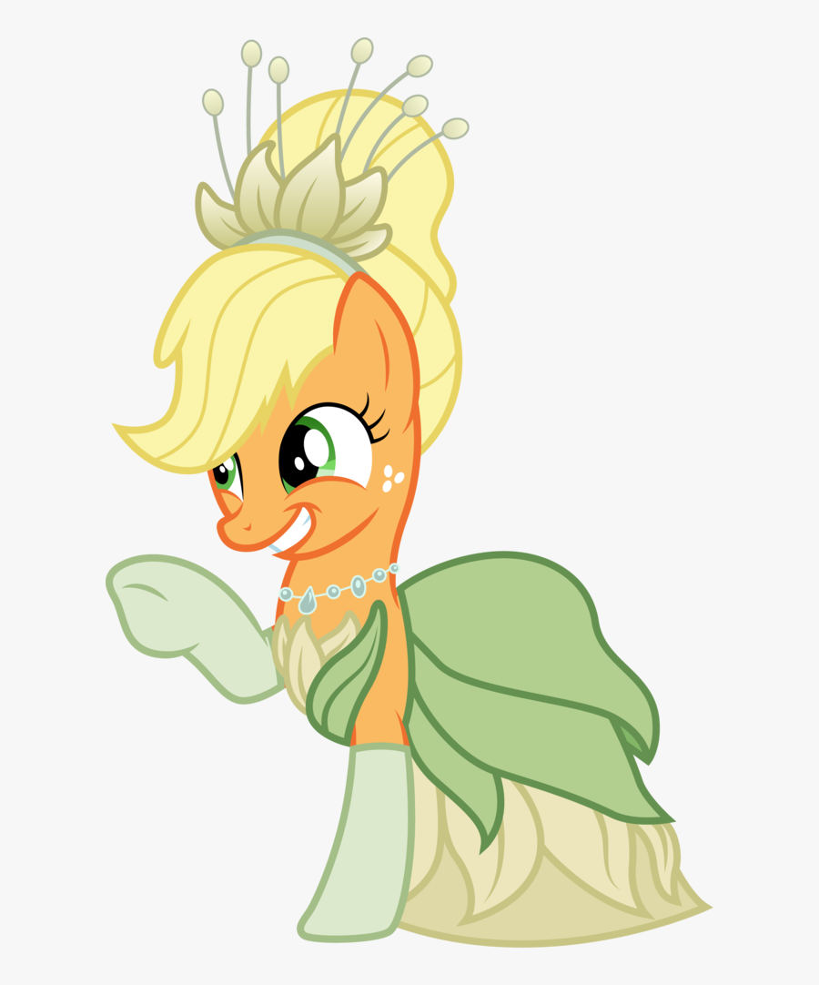 Disney Princesses Clipart Vector - My Little Pony The Princess And The Frog, Transparent Clipart