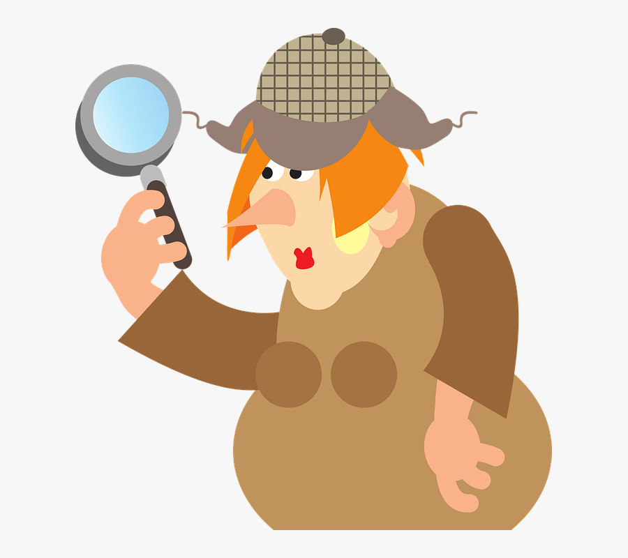Detective, Research, Search, Find, Investigation - Illustration, Transparent Clipart
