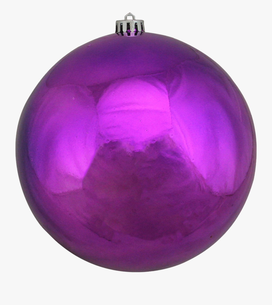 Single Purple Christmas Ball Png Clipart - Christmas Ball Purple, Transparent Clipart