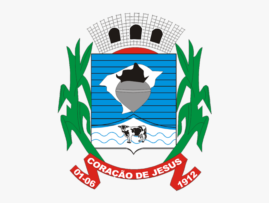 Brasão Coração De Jesus Mg - Prefeitura De Coração De Jesus, Transparent Clipart