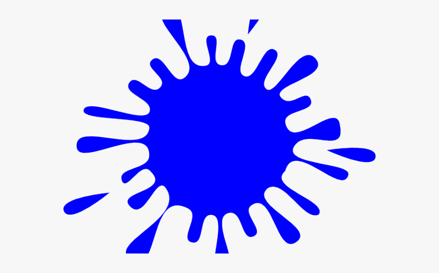 Huge Freebie Download - Blue Paint Splatter Png, Transparent Clipart