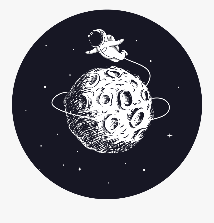 Transparent Floating Stars Png - Astronaut Cartoon, Transparent Clipart