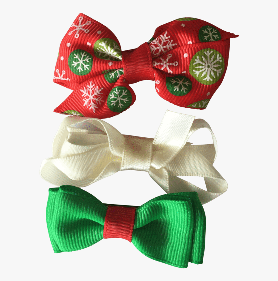 Christmas Bows Png - Satin, Transparent Clipart