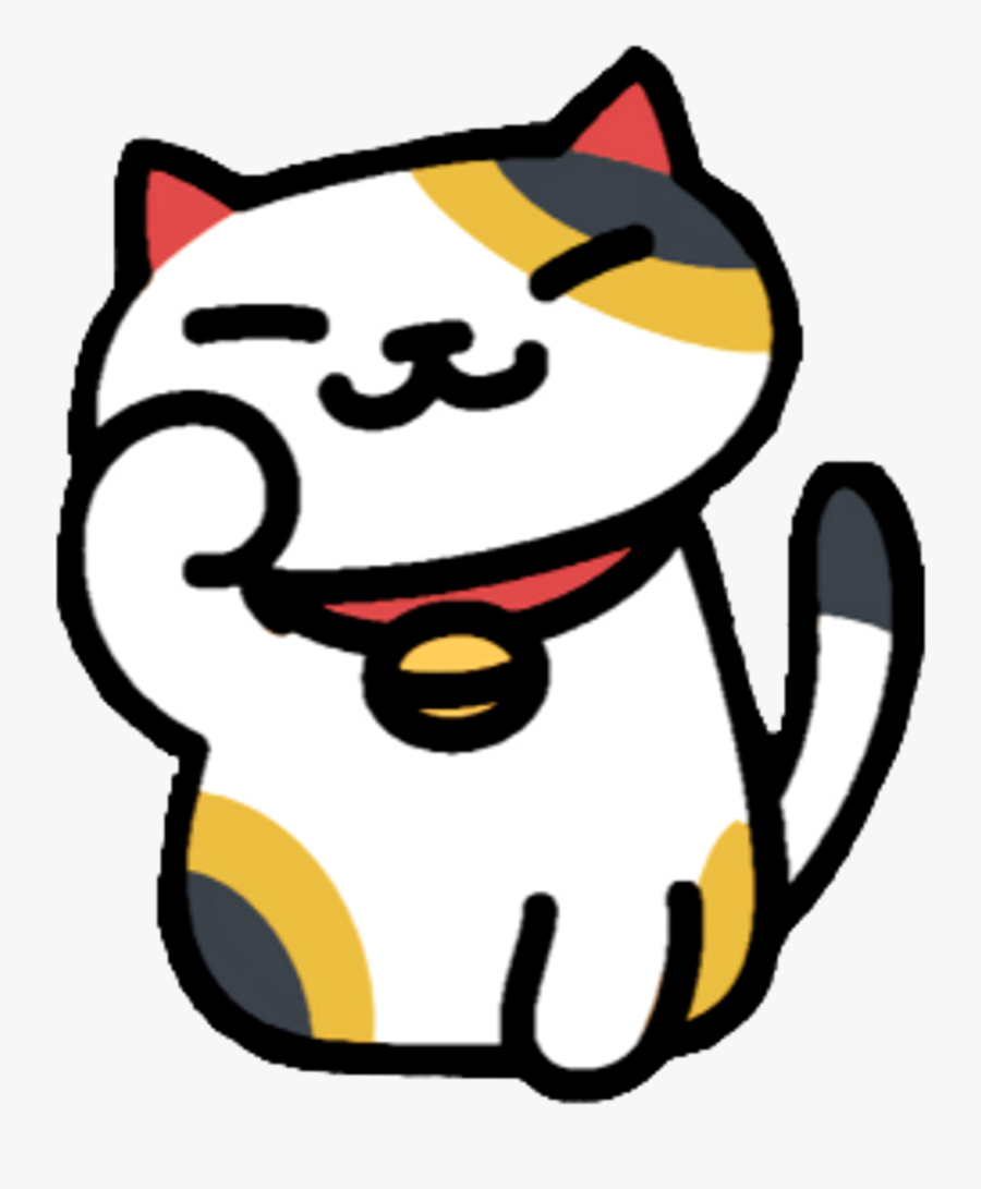 Ftestickers Cat Neko Nekoatsume Cute Kitty Videogame - Cute Neko Atsume Cat, Transparent Clipart