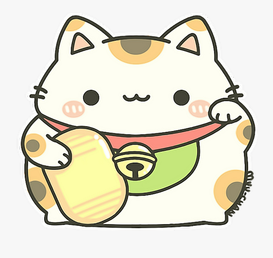 Cat Kitty Neko Maneki Manekineko Luckycat Kawaii Cute, Transparent Clipart