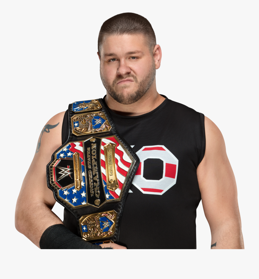 Kevin Owens With Wwe Championship, Transparent Clipart