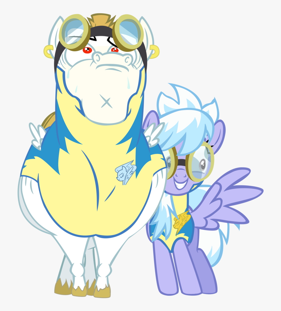 Rainbow Dash Fluttershy Pony Mammal Vertebrate Fictional - Thunderlane And Cloudchaser, Transparent Clipart