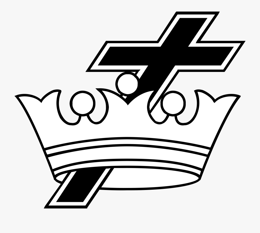 Cross & Crown Logo Png Transparent - Knights Templar Cross And Crown, Transparent Clipart