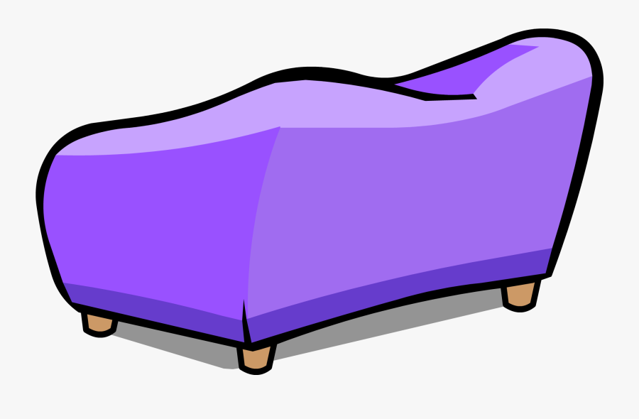 Couch Clipart Purple Couch - Cartoon Sofa Png, Transparent Clipart